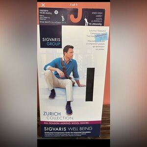 BNWT Sigvaris Men’s Knee High All Season Compression Socks